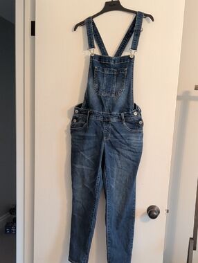 Wallflower Blue Denim Women's Overalls with Adjustable Straps